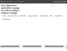 Tablet Screenshot of jodhpurvoyage.com